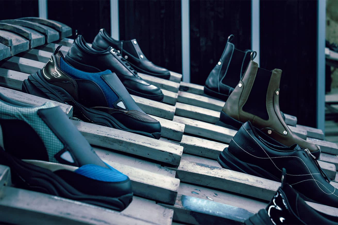 〈DAIKEI MILLS〉は瓦という、分割可能で柔軟性の高い、素材としての強度に着目。京都の景観を店内空間に切り出してみせる。