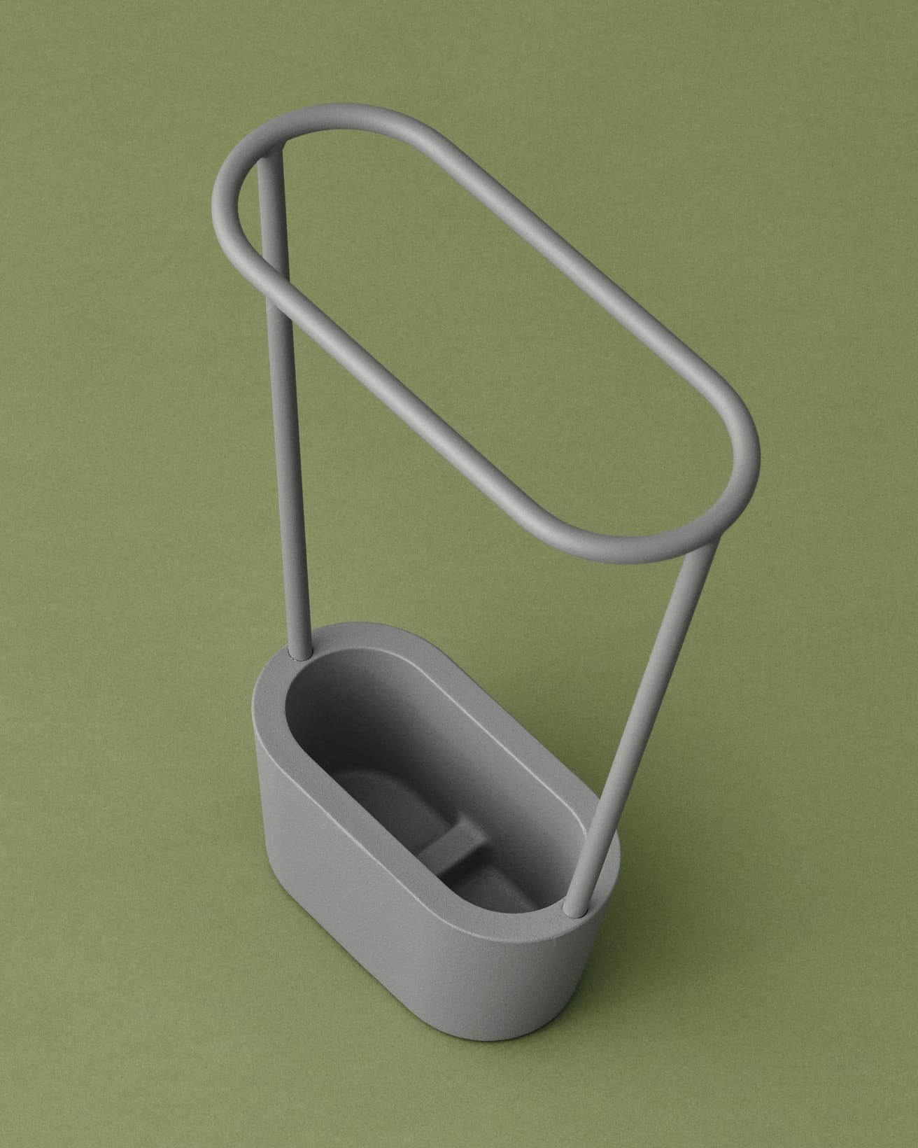 底部には2つの仕切りがあり、傘同士が絡みにくい。