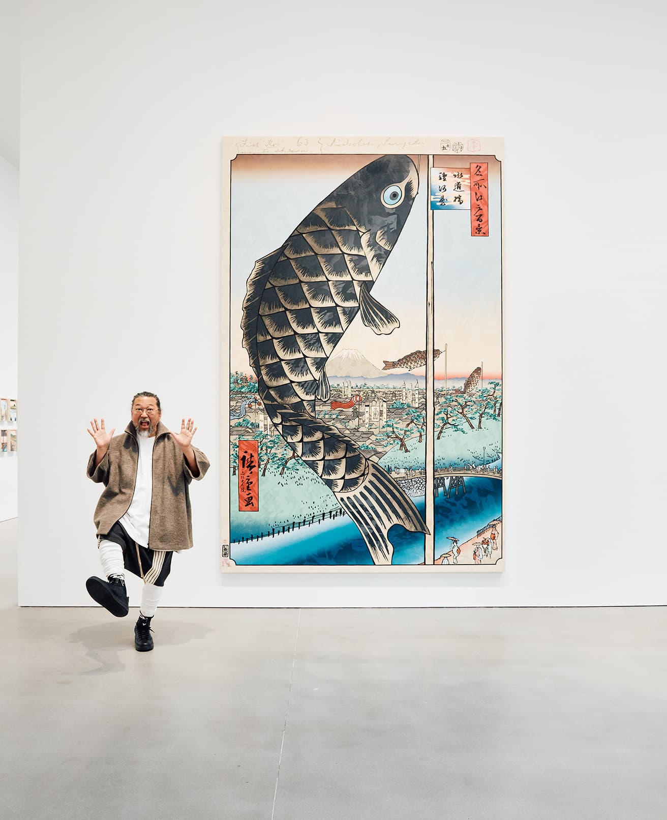 これぞワオ空間！ 「水道橋駿河台」と村上隆。《Hiroshige’s 100 Famous Views of Edo: Japonisme Reconsidered—Suidō Bridge and Surugadai》（2024-2025年）。