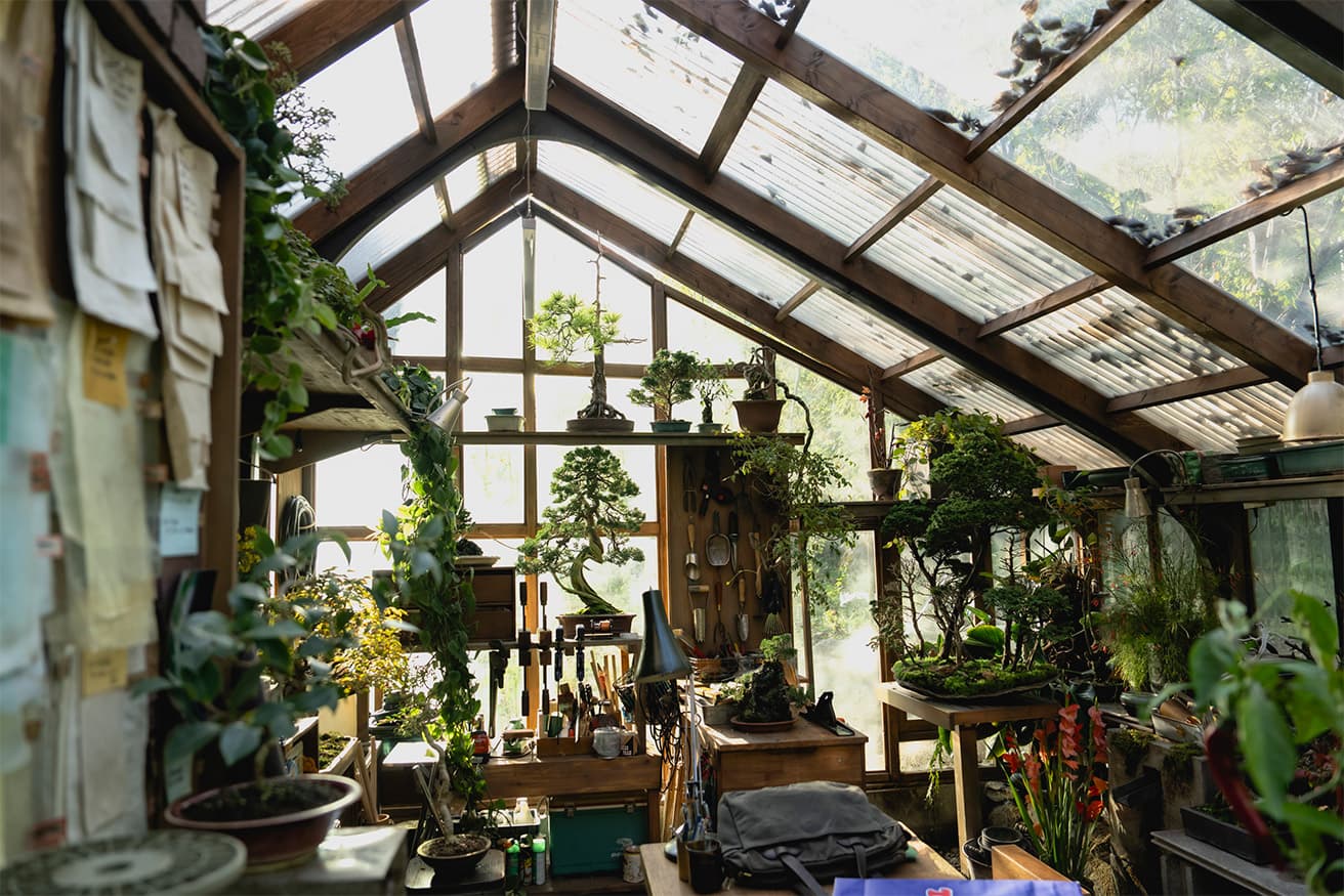 映画『しあわせな選択』より。温室ではマンスが夜一人で儀式を行う場所。